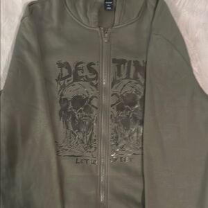 Destiny Graphic Olive Jacket